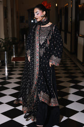 3-PC Embroidered Raw-Silk Suit CMA-5-136A